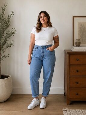Vintage Northern Denim High Rise Mom Jeans Made in Canada 100% Cotton